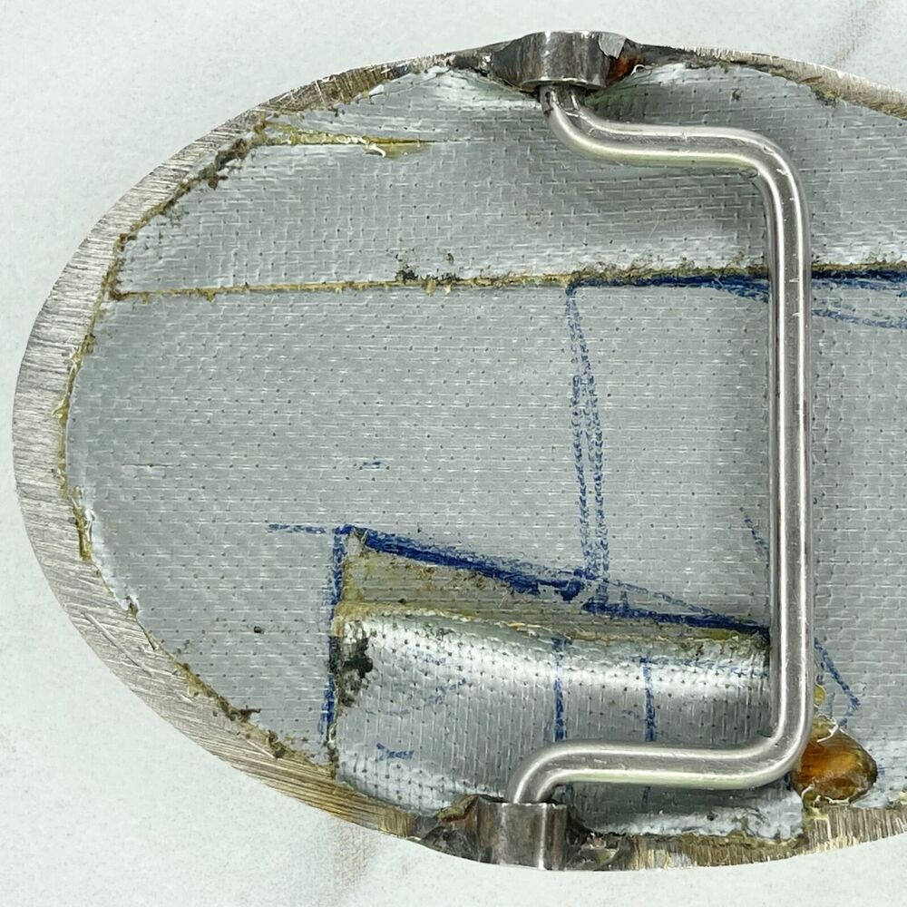 Silver Tone Glitter G Initial Letter Monogram Belt Buckle - Picture 3 of 7